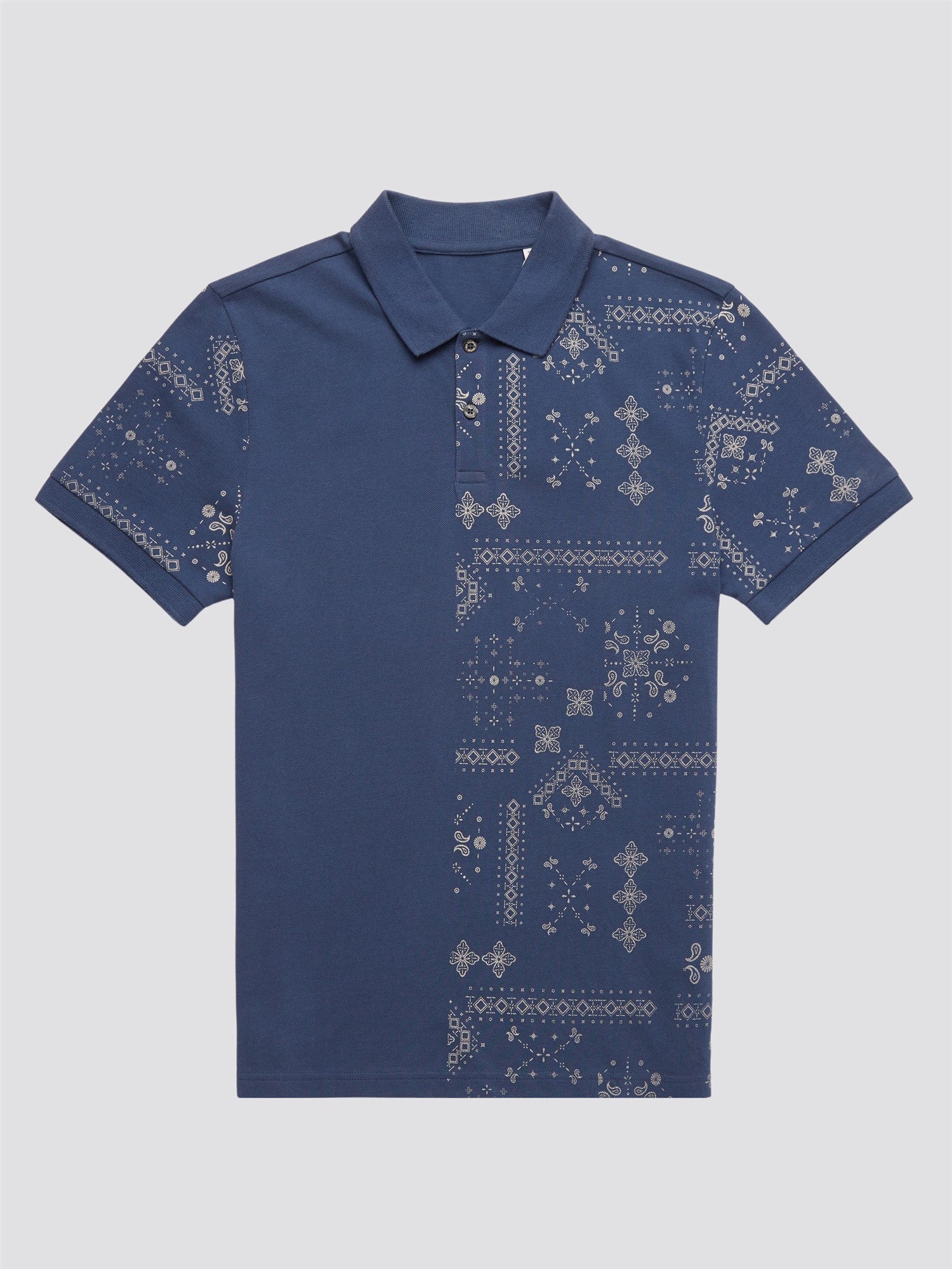 Geo Print Polo Shirt