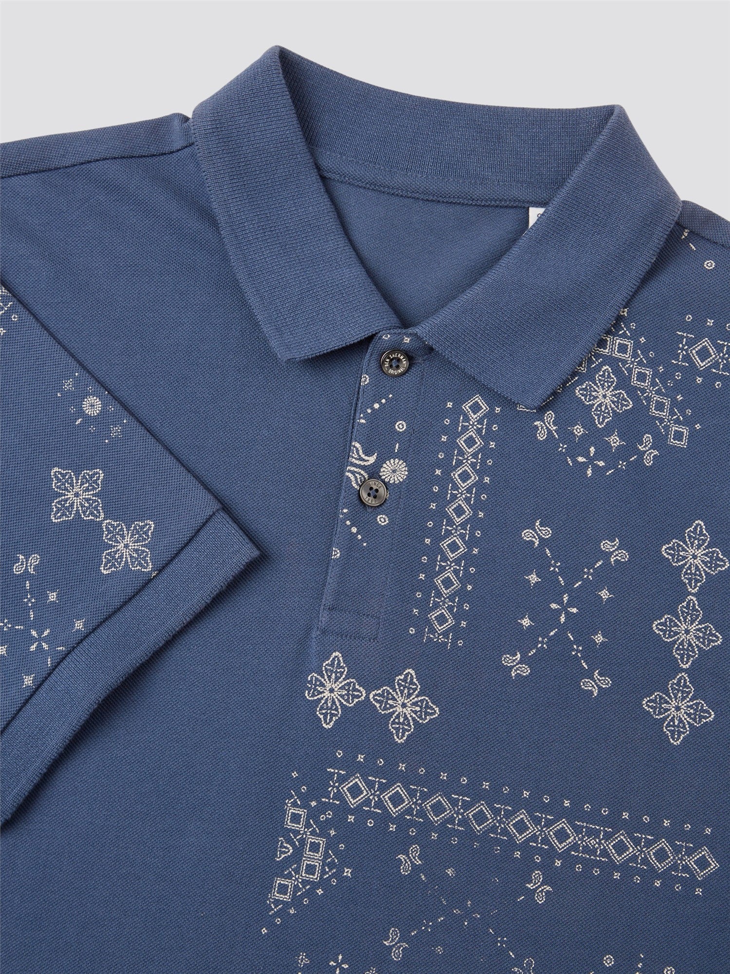 Geo Print Polo Shirt