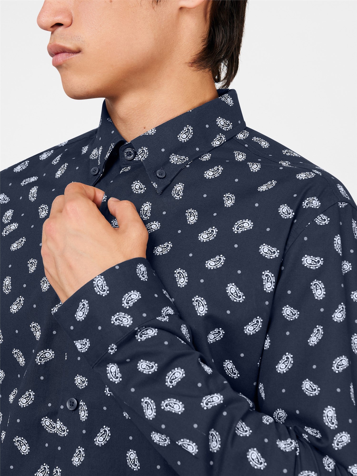 Paisley Print Long Sleeve Shirt