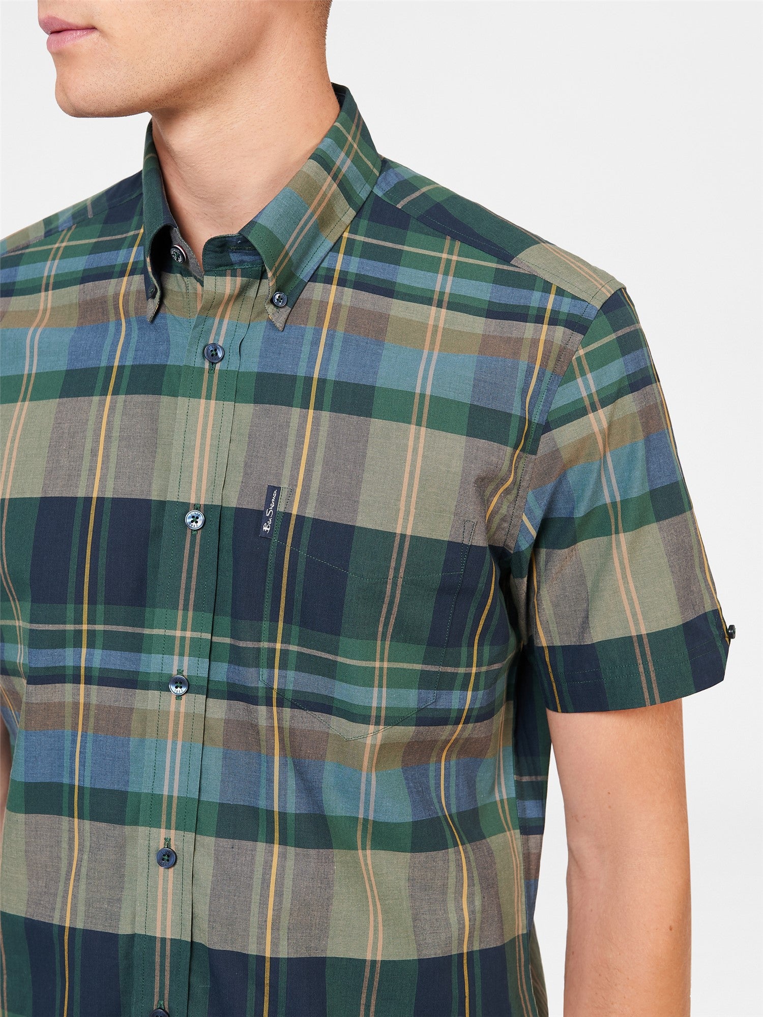 Plaid Check Short Sleeve Shirt