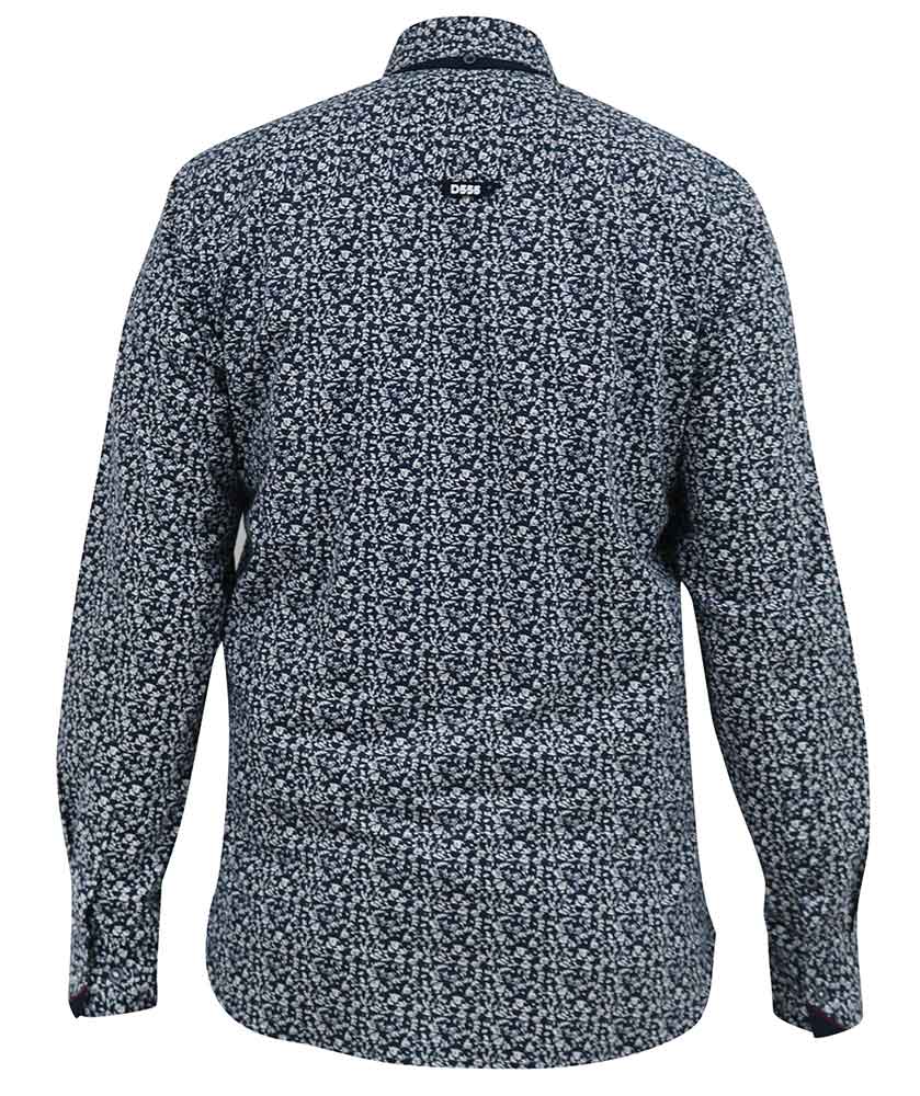 Larry' Small Floral Print Long Sleeve Shirt
