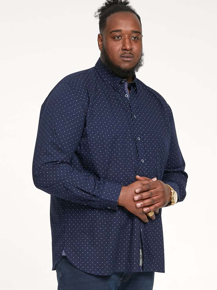 Epping' Micro Print Long Sleeve Shirt