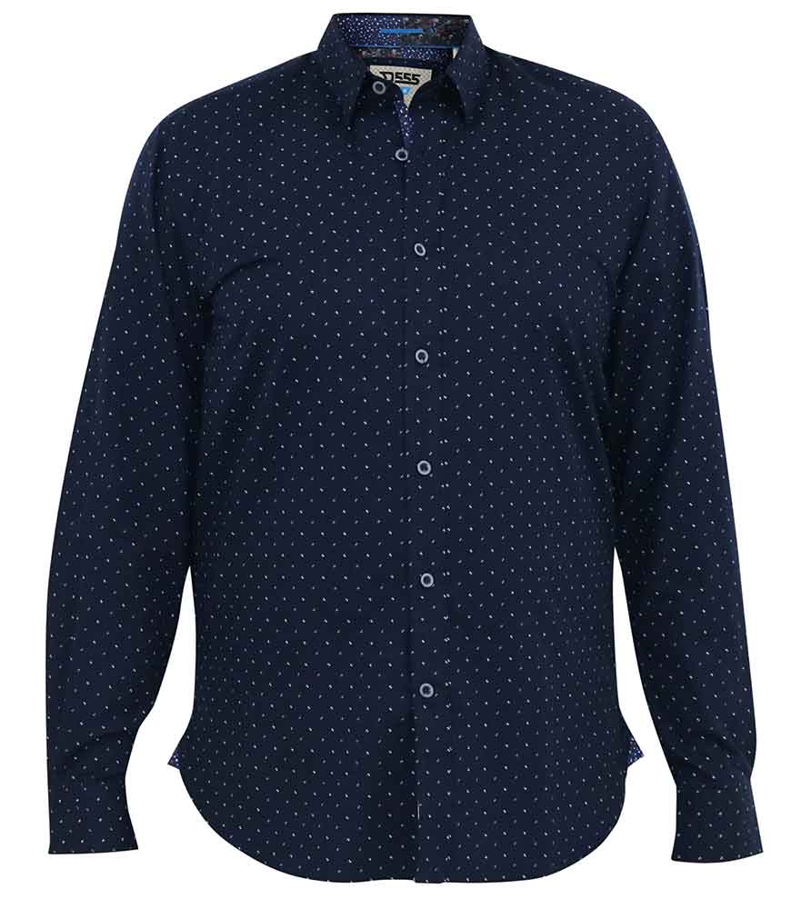 'Epping' Micro Print Long Sleeve Shirt