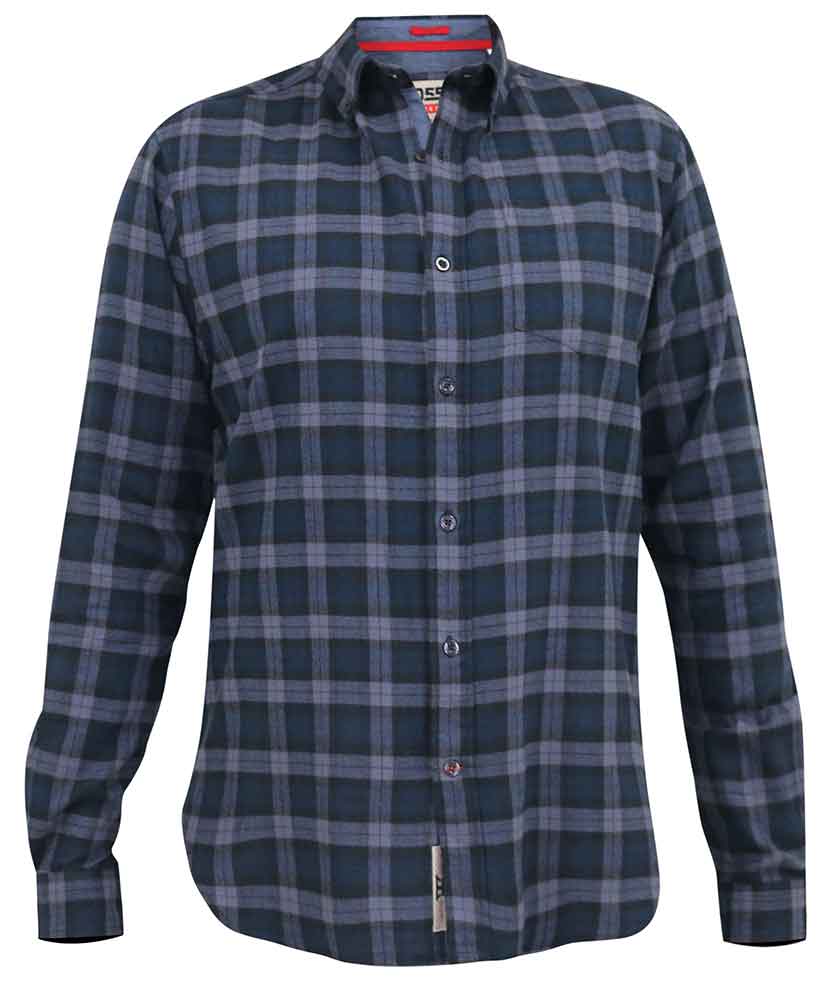 'Luton' Flannel Check Long Sleeve Shirt