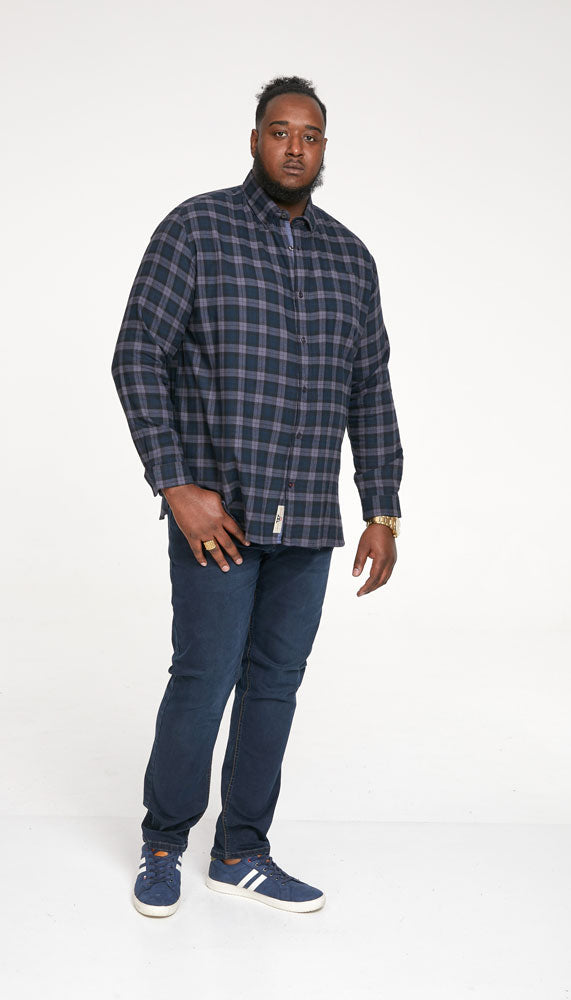 'Luton' Flannel Check Long Sleeve Shirt