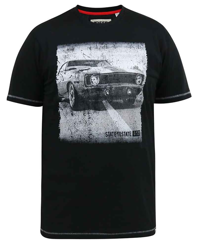 Kenton' Retro Car Print T-Shirt