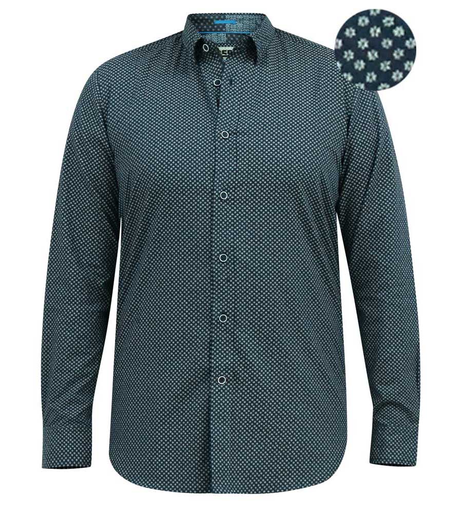 Tall Fit 'Morgan' Long Sleeve Micro Print Shirt