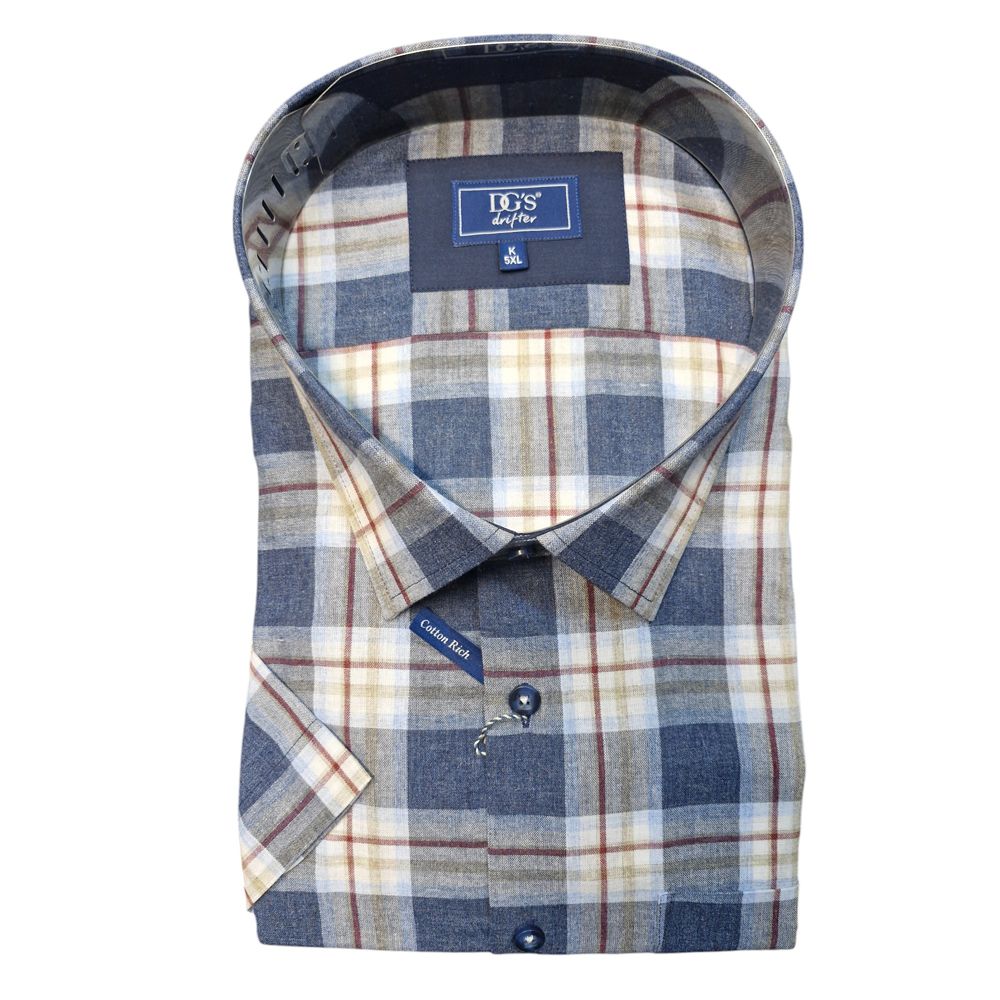 Multi Check Short Sleeve Shirt