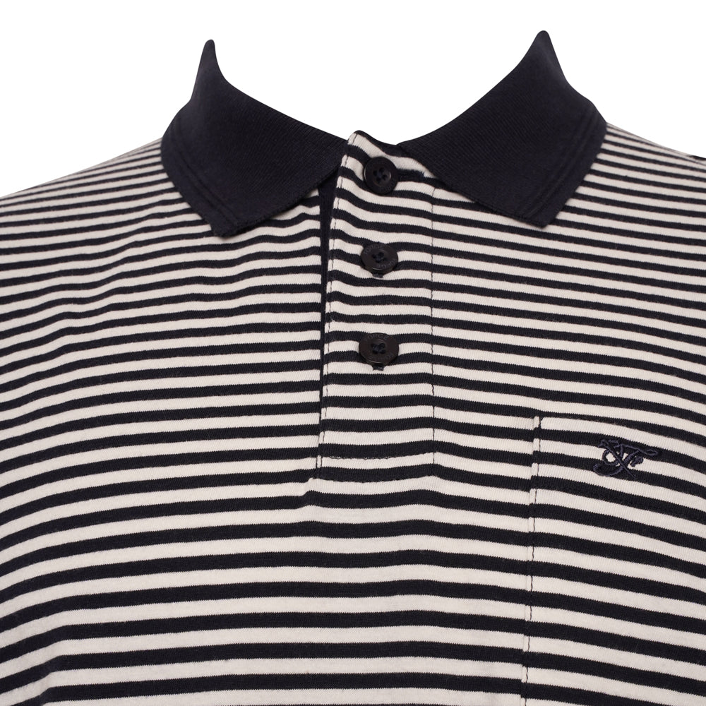 Navy Stripe Polo Shirt