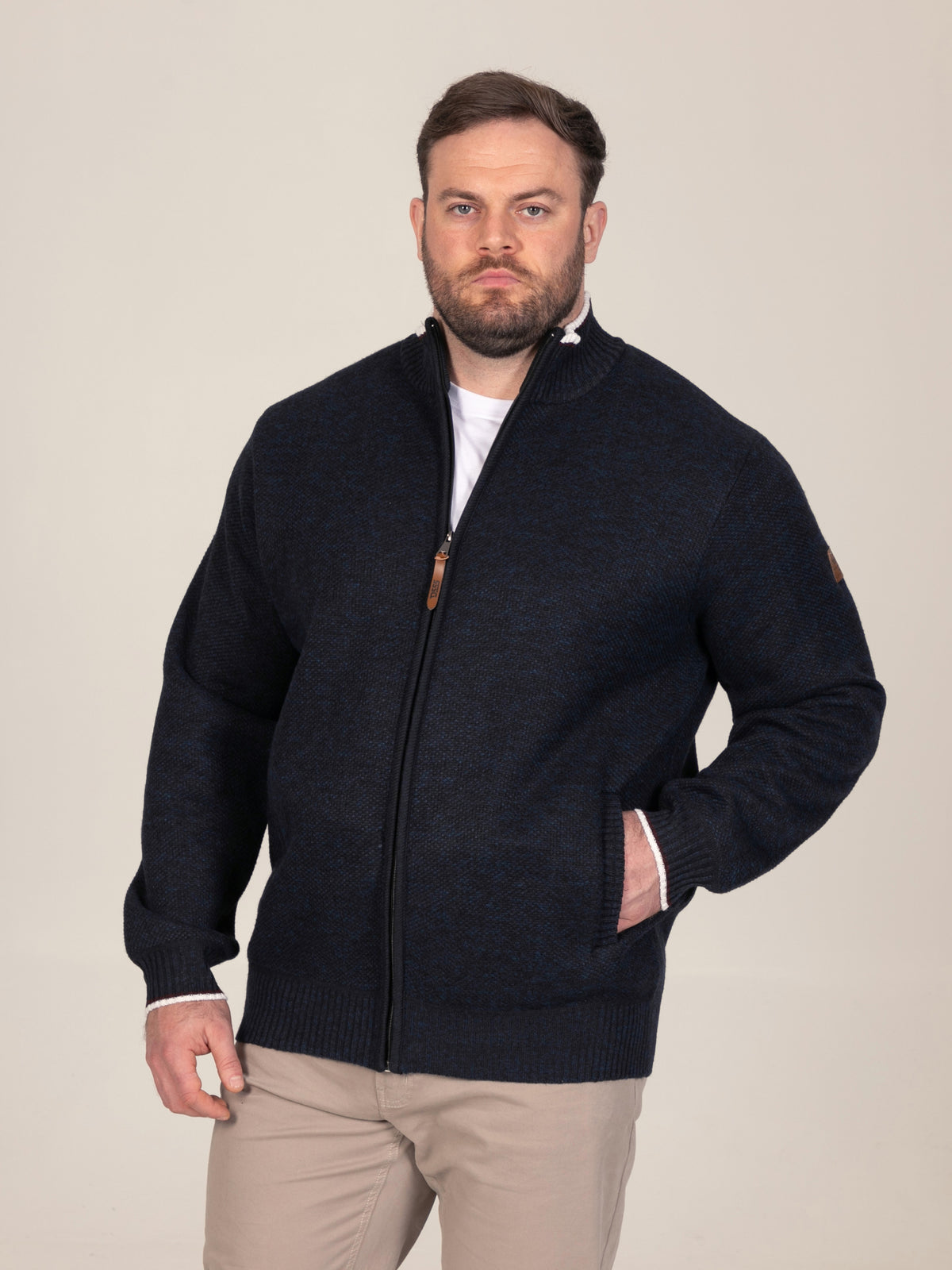 'Cesar' Knitted Zip Through