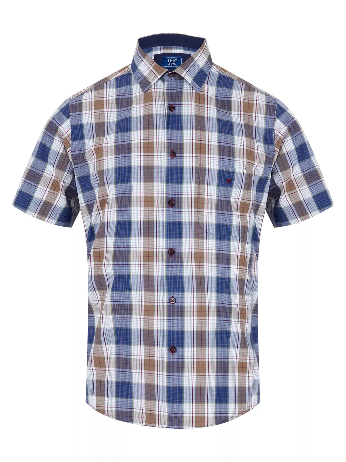 Blue & Beige Check Shirt