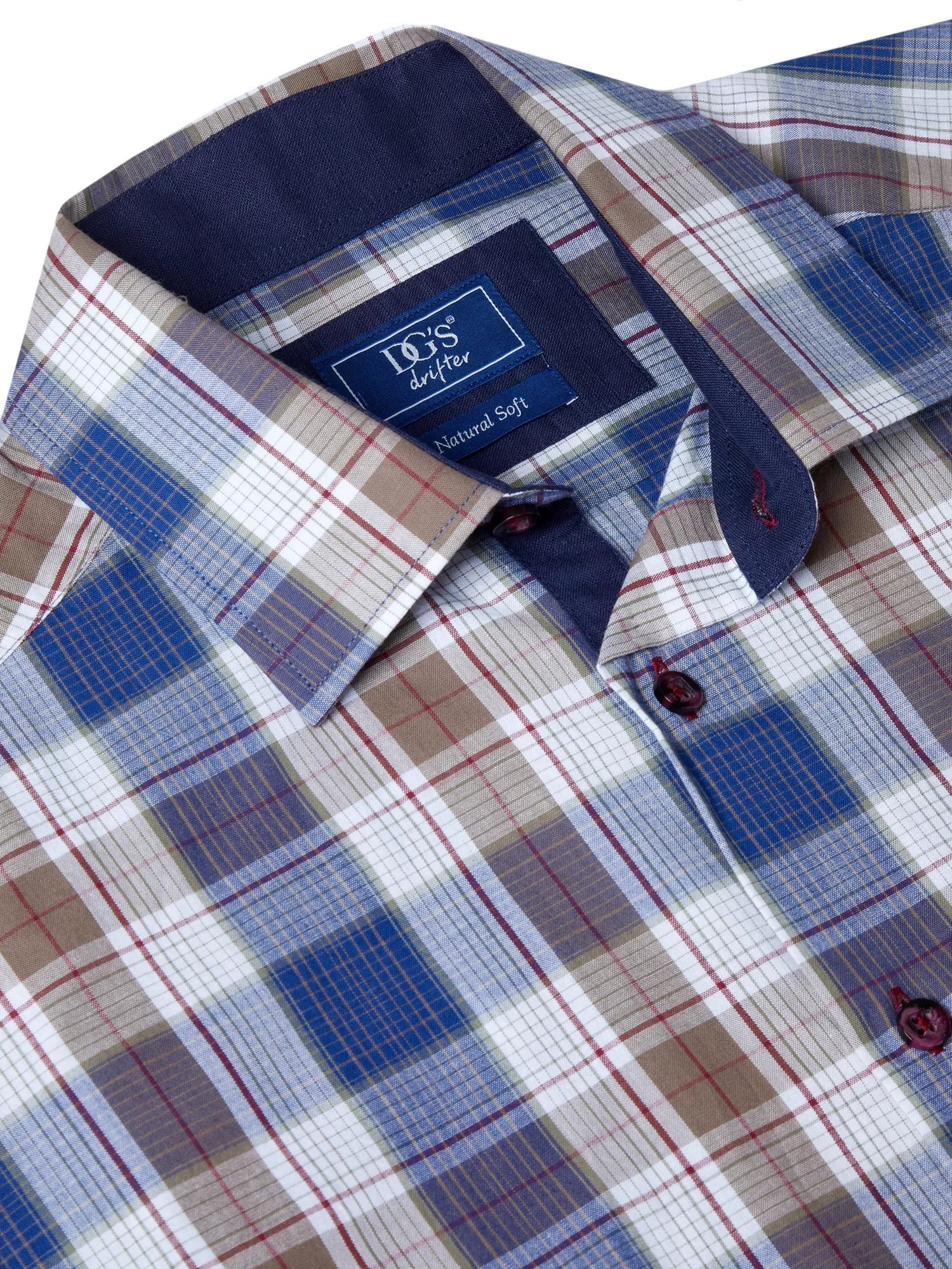 Blue & Beige Check Shirt