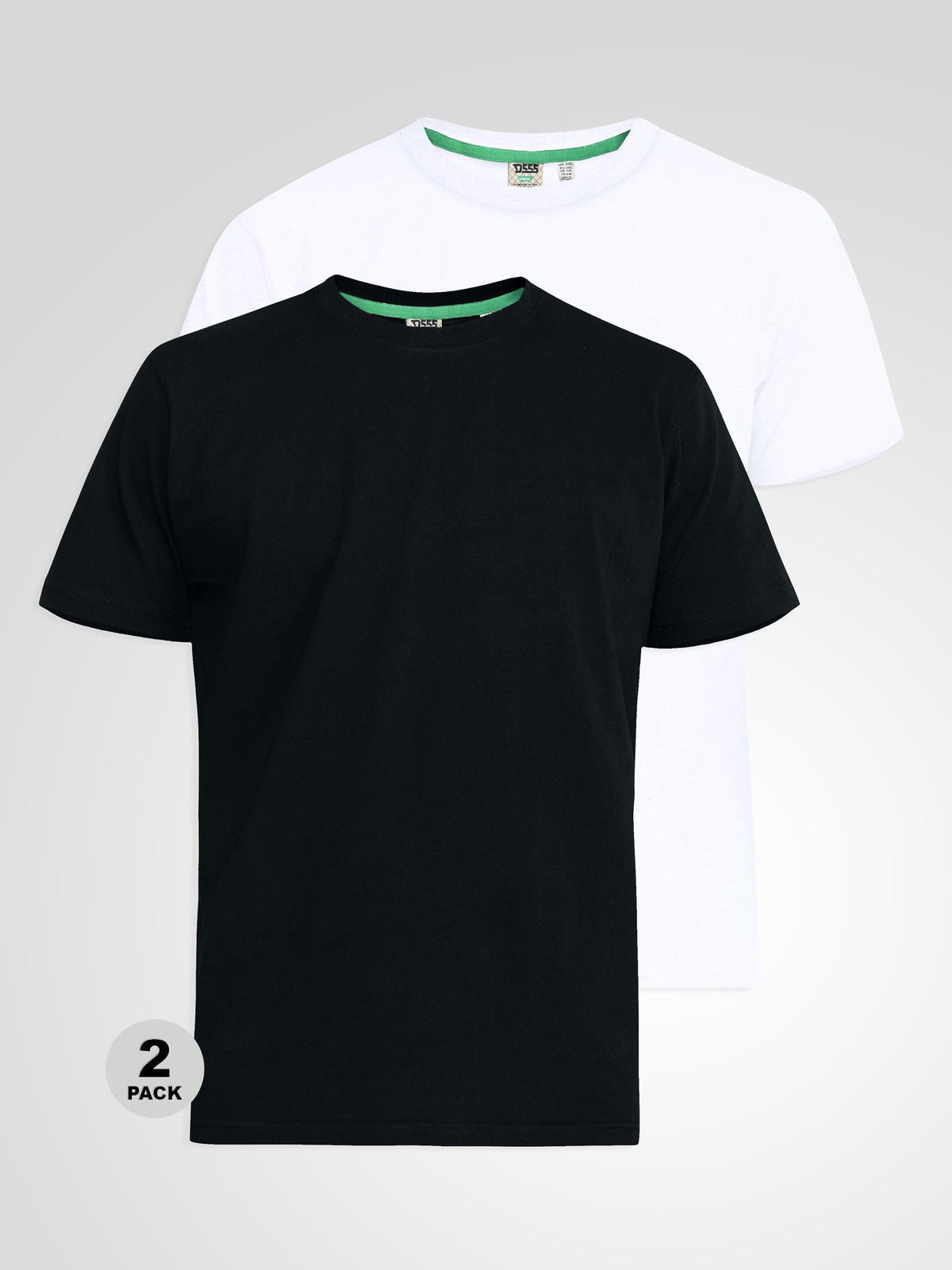 'Fenton' Two Pack Plain T-Shirts