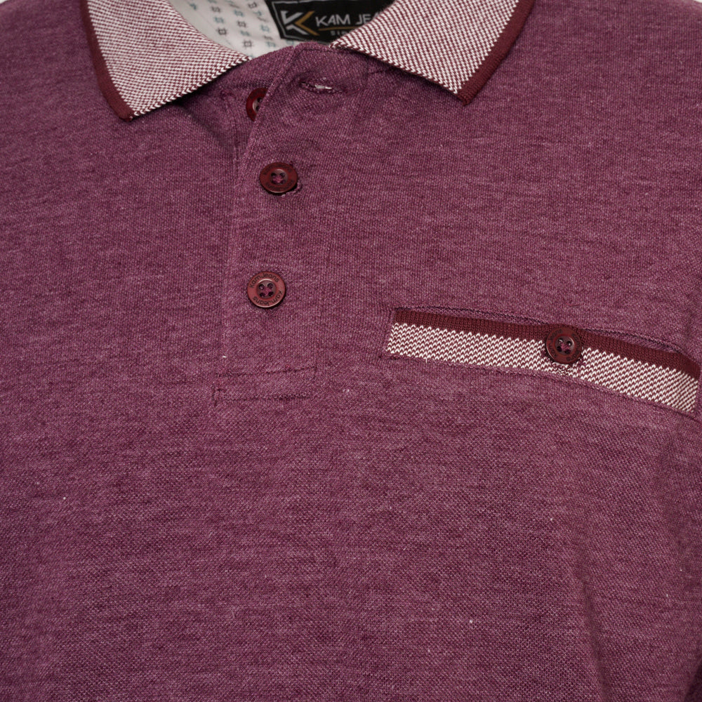 Pique Jacquard Polo Shirt