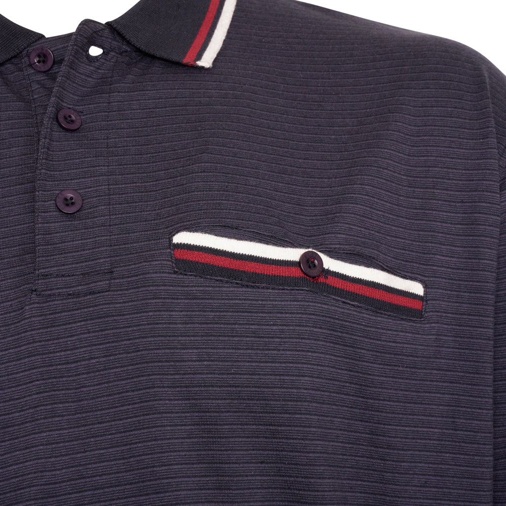 Self Stripe Polo Shirt