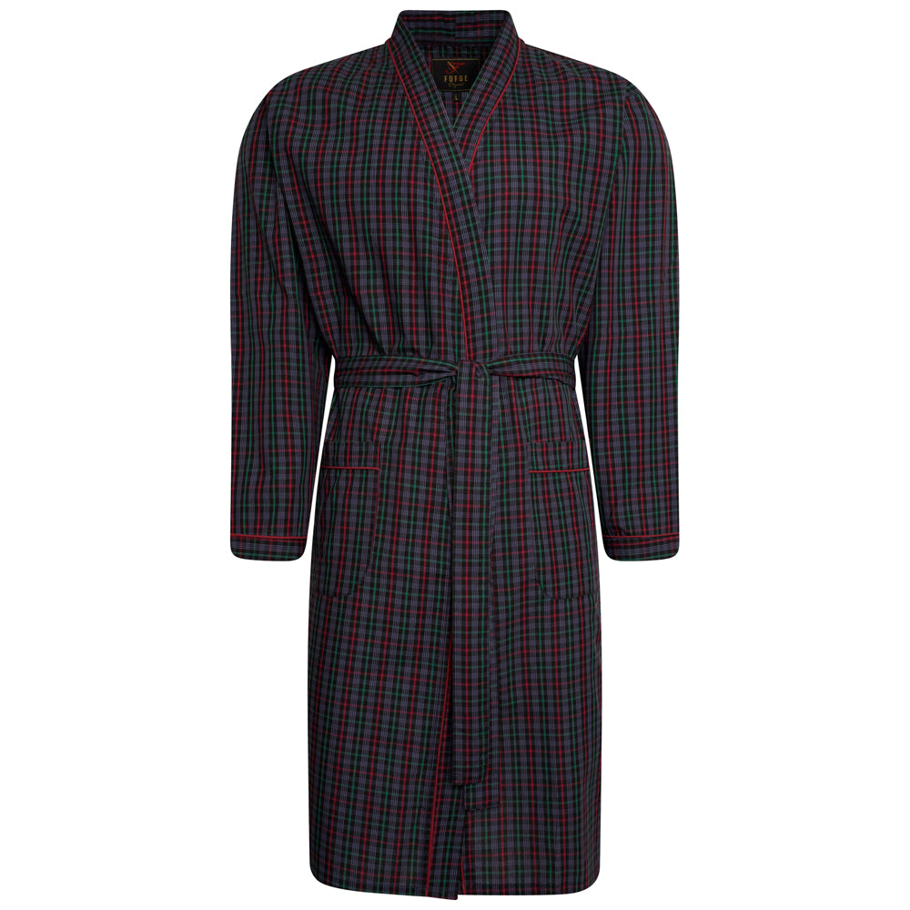 Lightweight Checked Dressing Gown