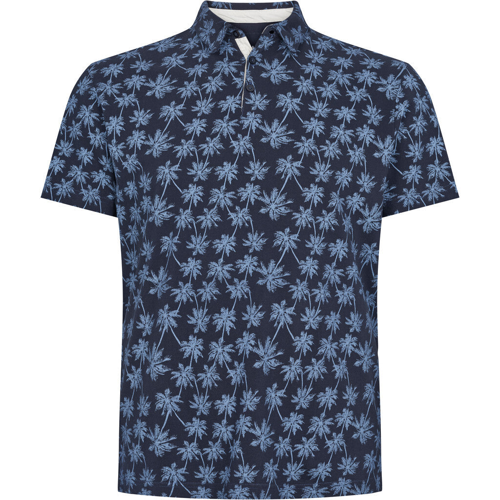 Tall Fit Palm Print Polo Shirt