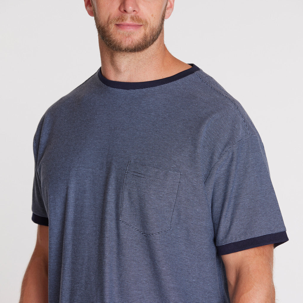 Striped Single Pocket T-Shirt