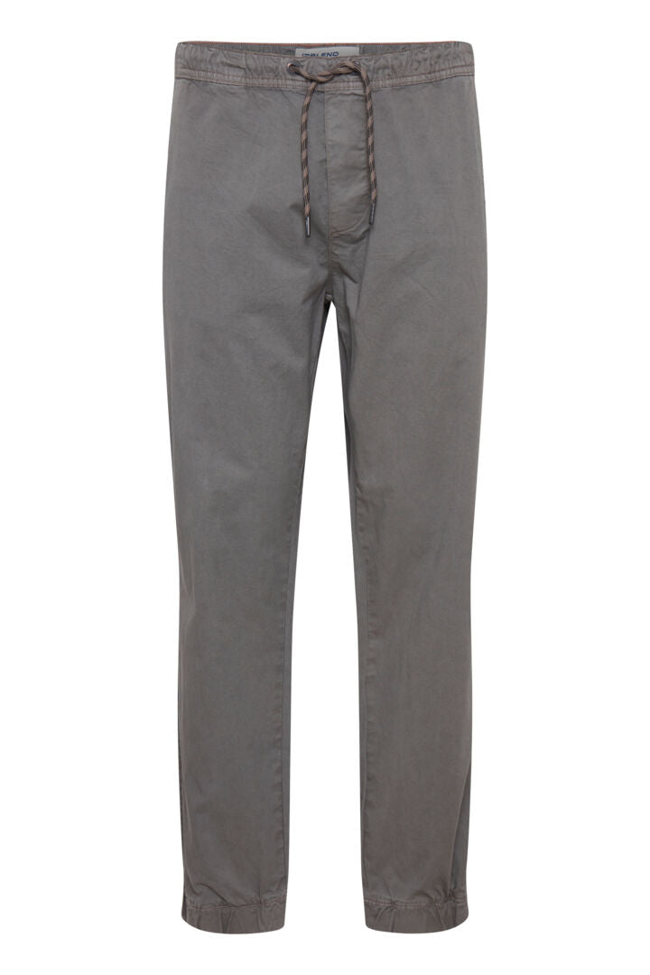 Pull On Elasticated Hem Stretch Trousers