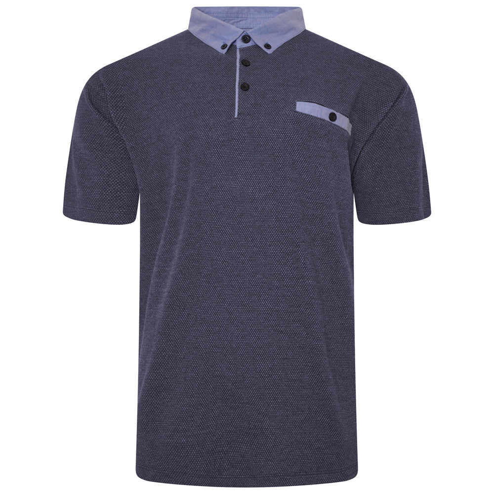Waffle Effect Polo Shirt