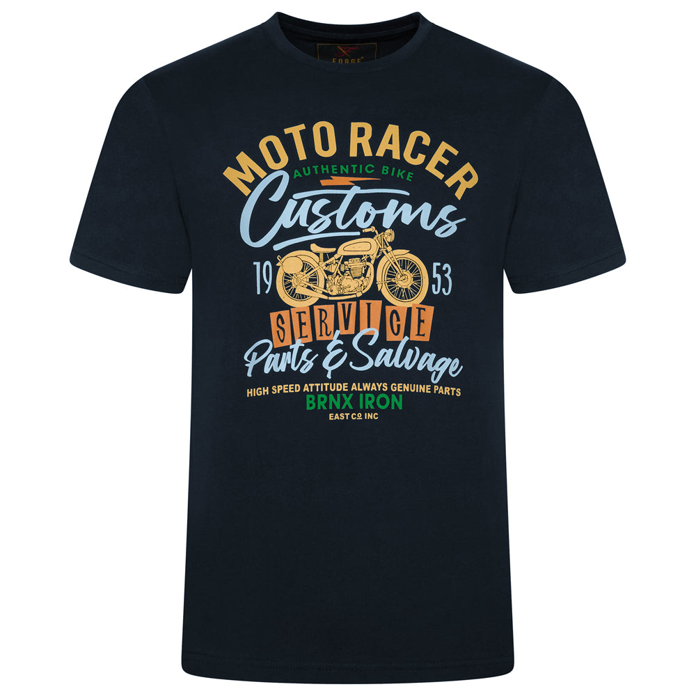Moto Racer Print T-Shirt
