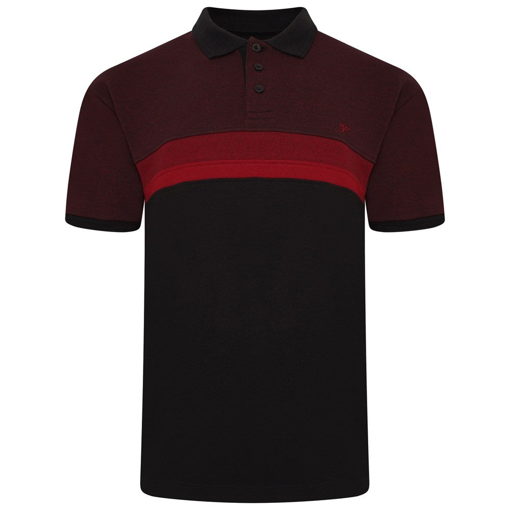 Colour Block Panel Polo Shirt