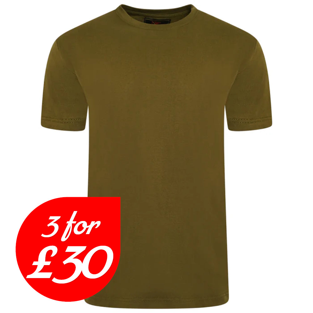 Casual Plain Crew Neck T-Shirt