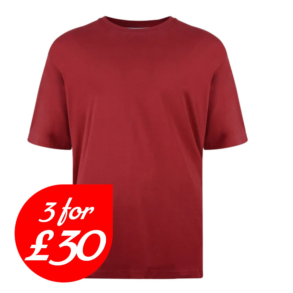 Casual Plain Crew Neck T-Shirt