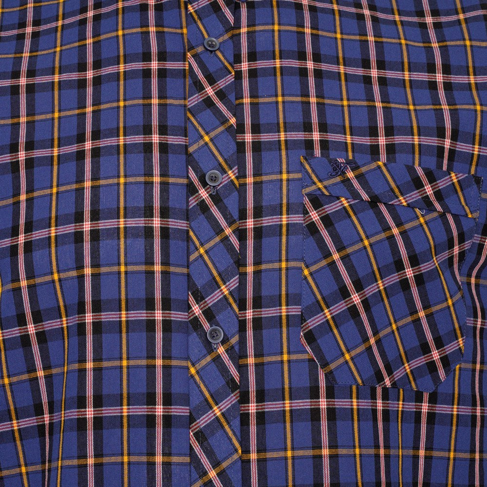 Royal Blue Multi Check Shirt