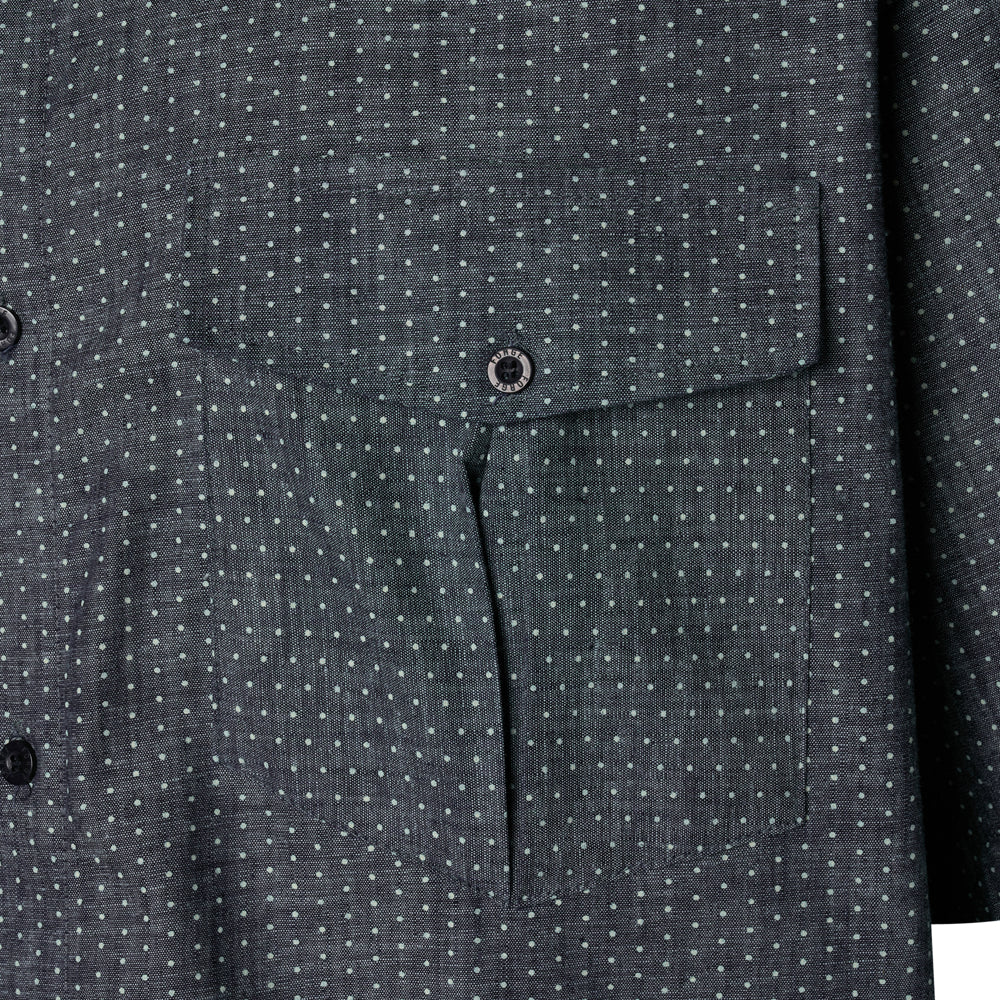 Twin Pocket Pindot Short Sleeve Shirt