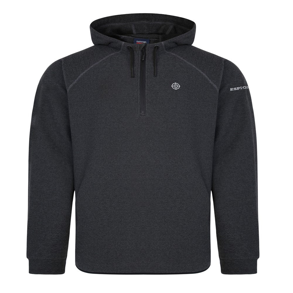 Textured Fleece Overhead Hoody
