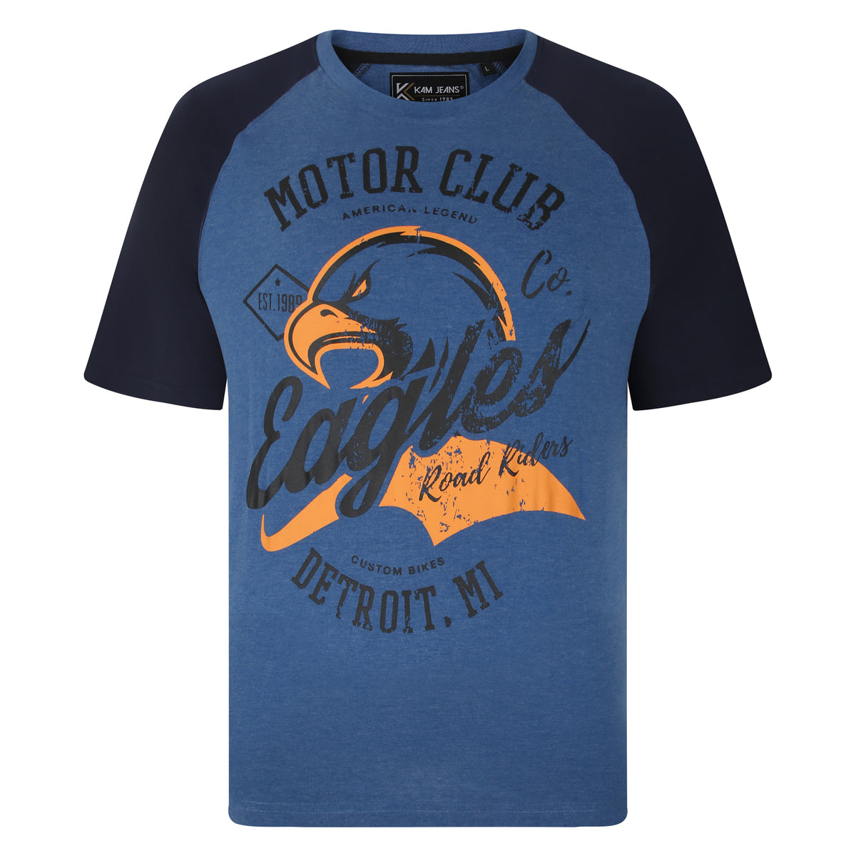 Eagle Print Raglan Sleeve T-Shirt
