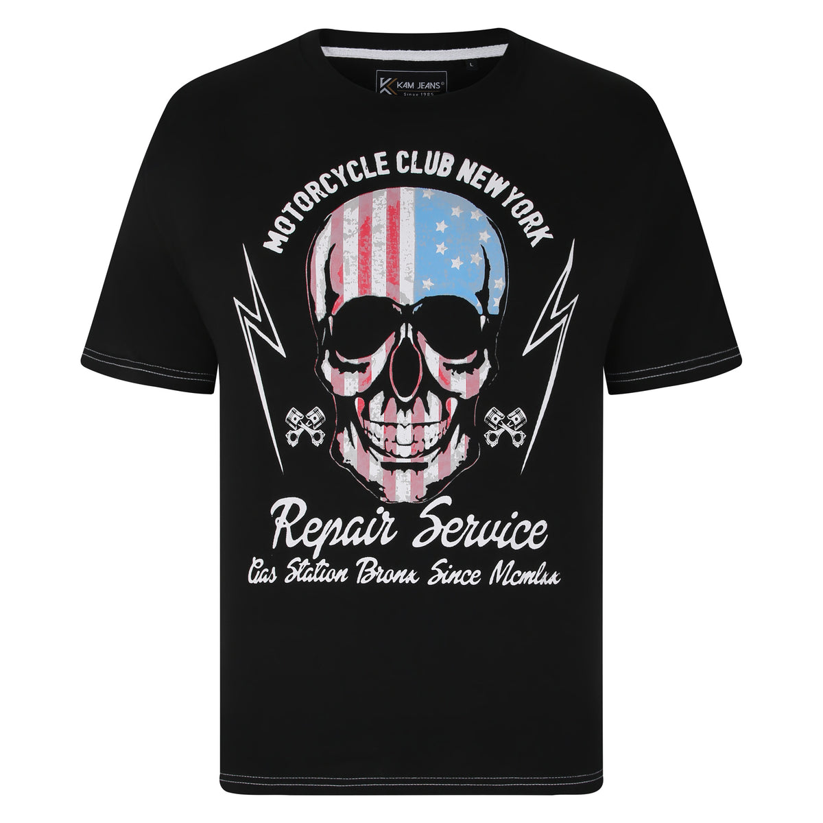 USA Skull Print Tee