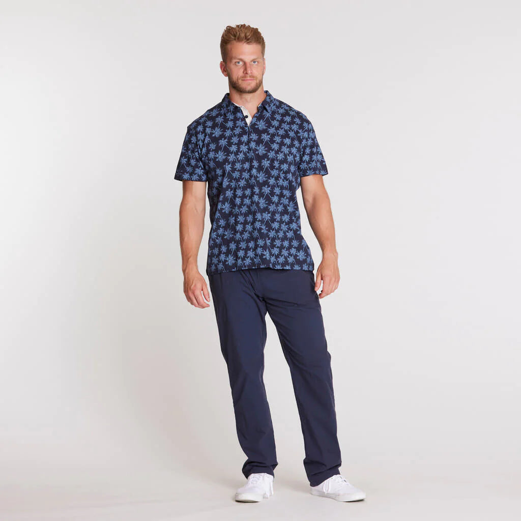 Tall Fit Palm Print Polo Shirt