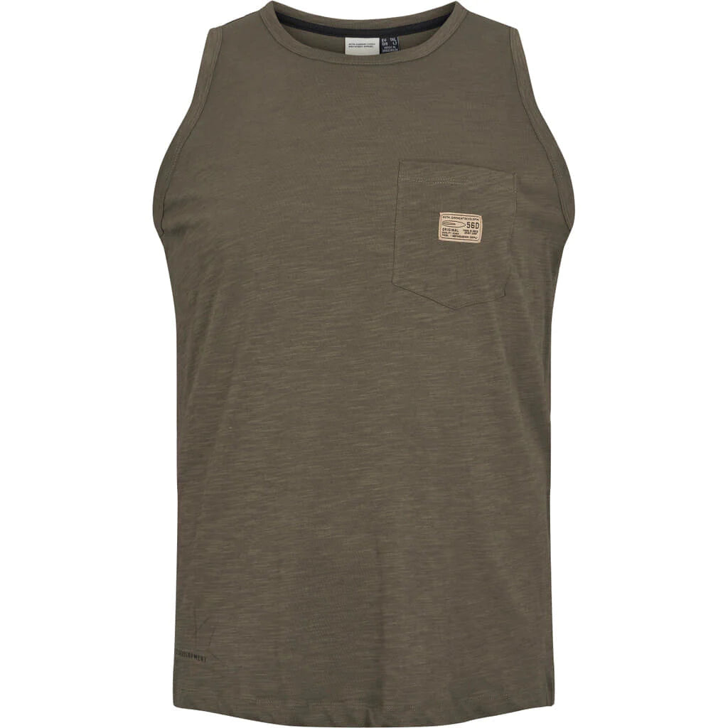 Single Pocket Sleeveless T-Shirt