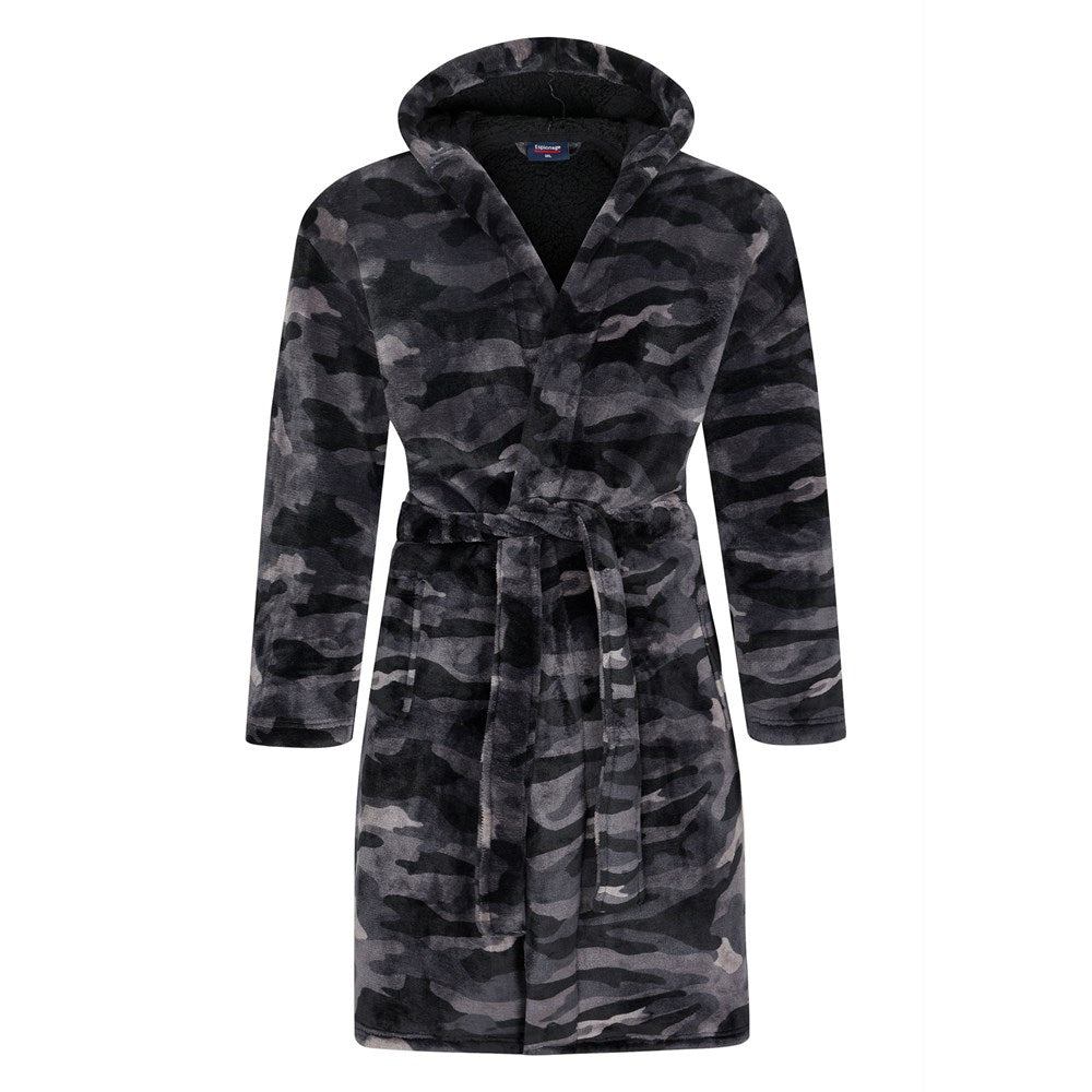 Camo Fleece Dressing Gown