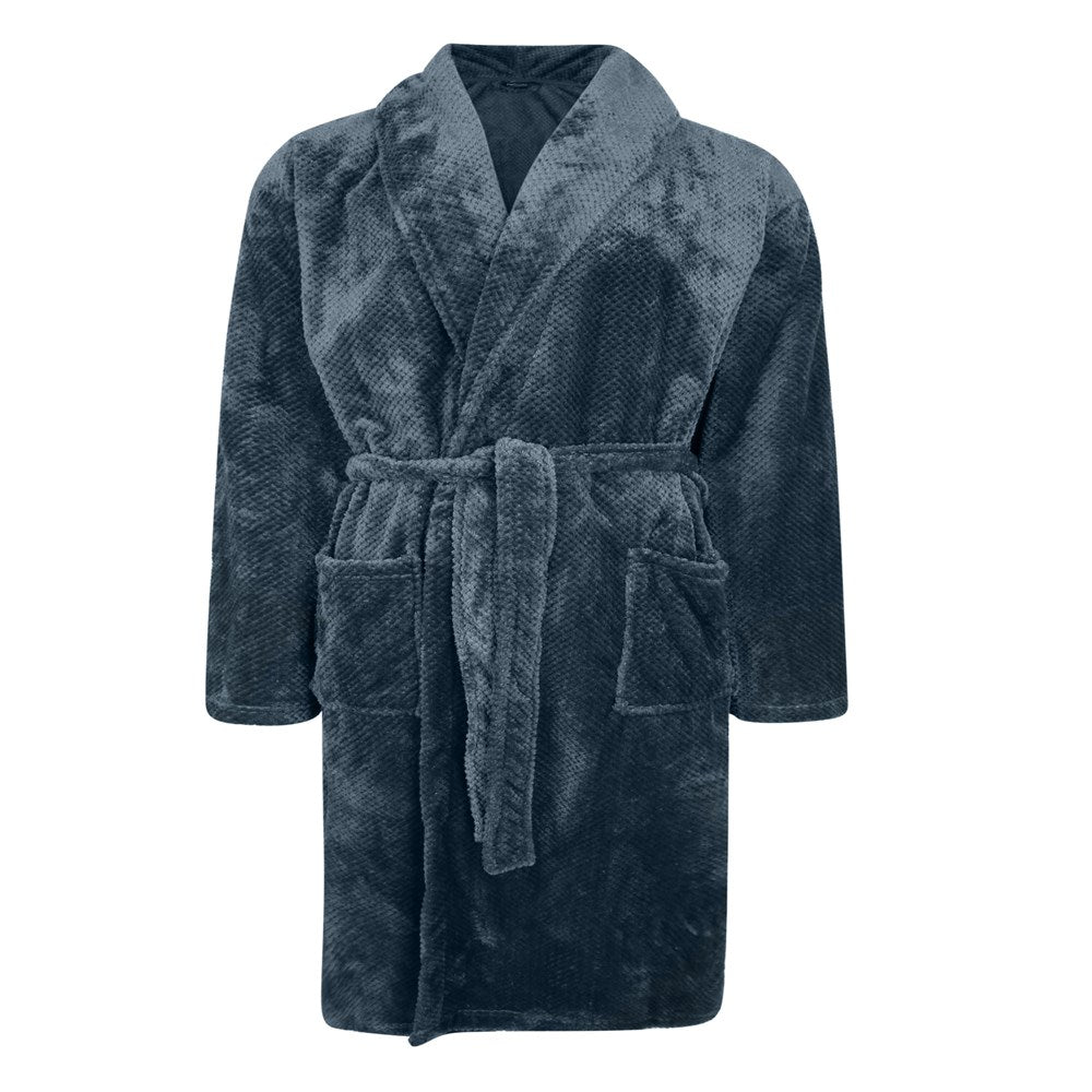 Textured Fleece Dressing Gown