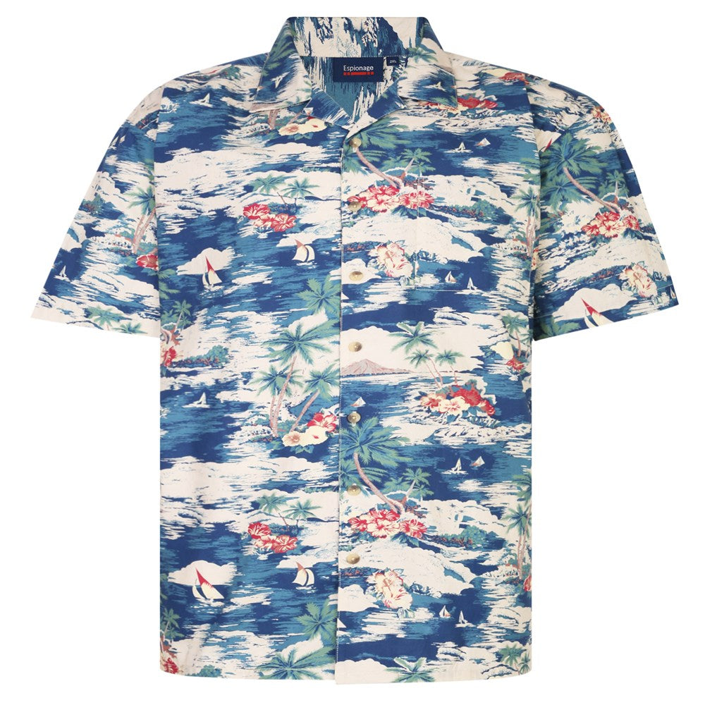 Hawaiian Print Short Sleeve Shirt