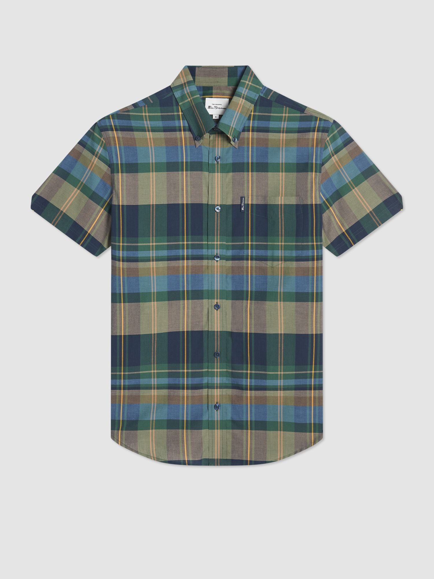 Plaid Check Short Sleeve Shirt