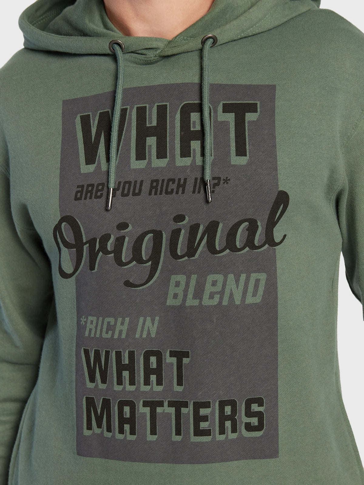 What Are You Rich In' Overhead Hoody