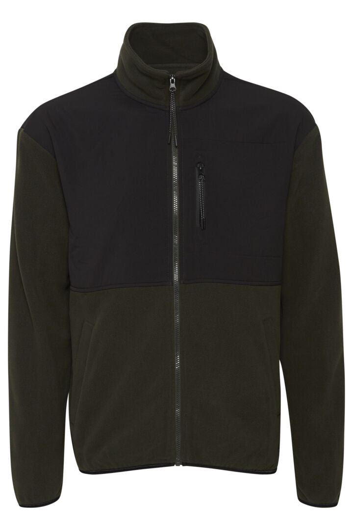 Lightweight Panelled Full Zip Fleece