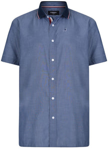 Alcott Ribbed Collar Short Sleeve Shirt