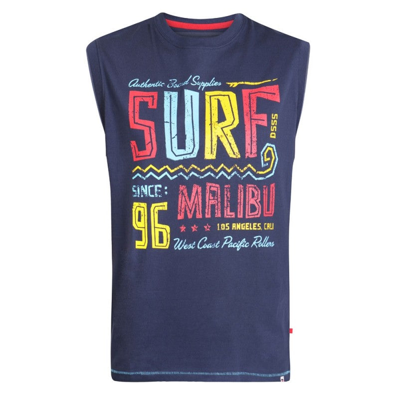 'Wallace' Malibu Print Sleeveless T-Shirt