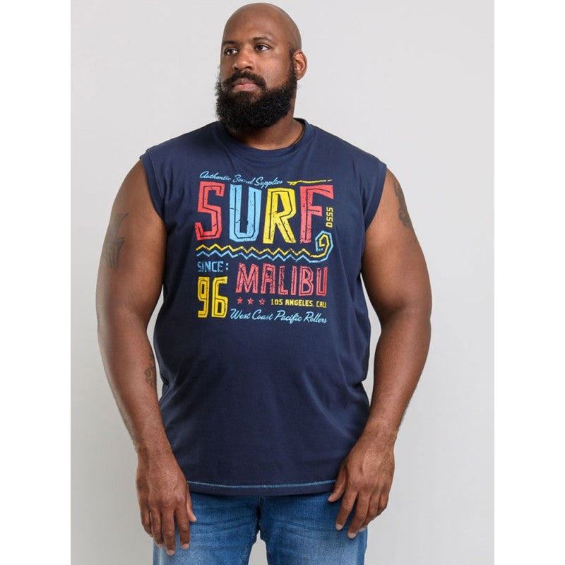Wallace' Malibu Print Sleeveless T-Shirt