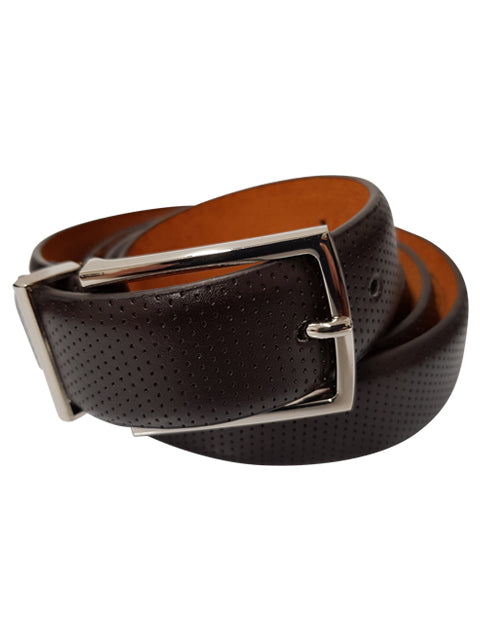 Bonded Leather Pin Dot Belt