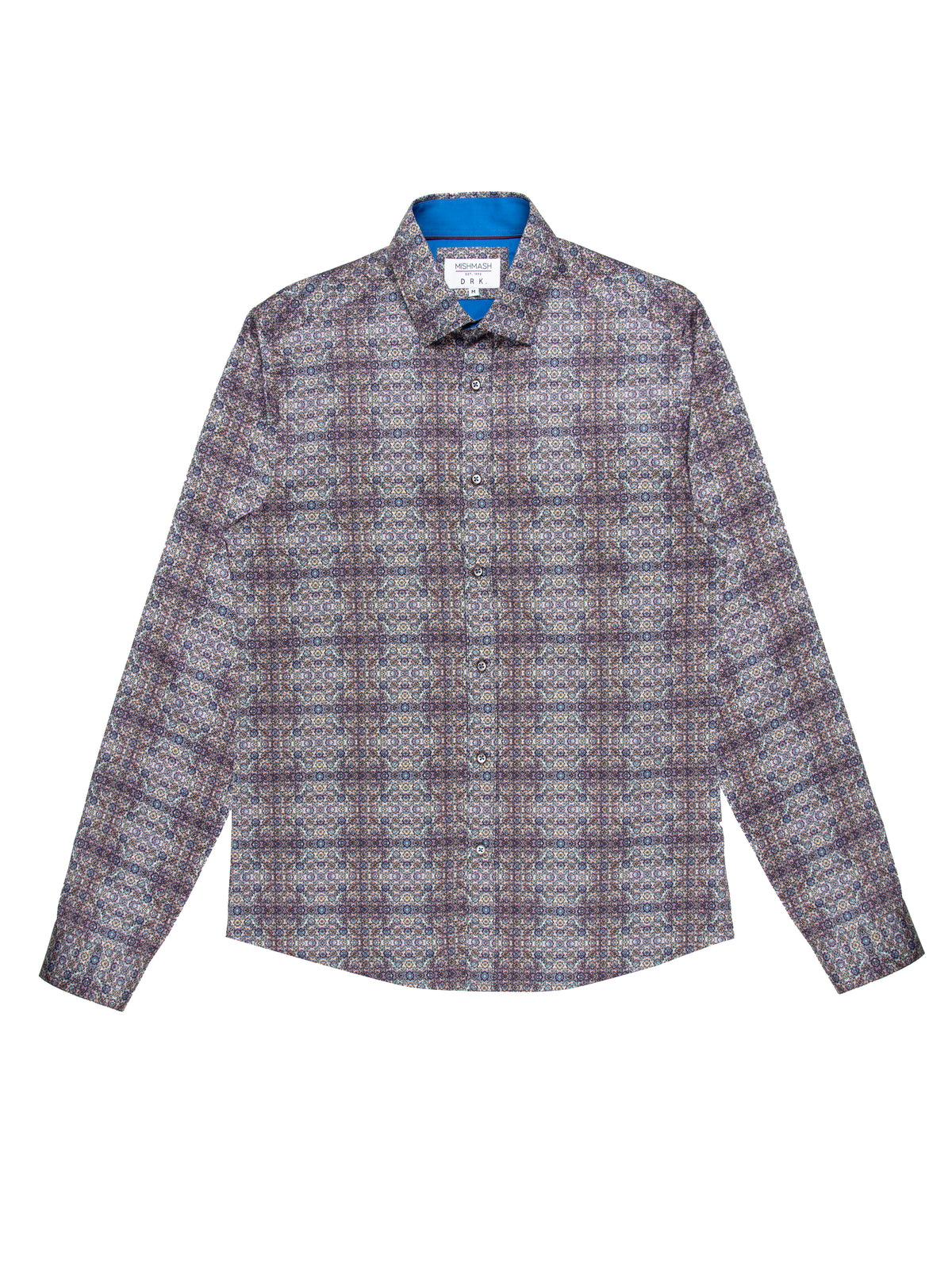 Galaxy' Tile Print Long Sleeve Shirt