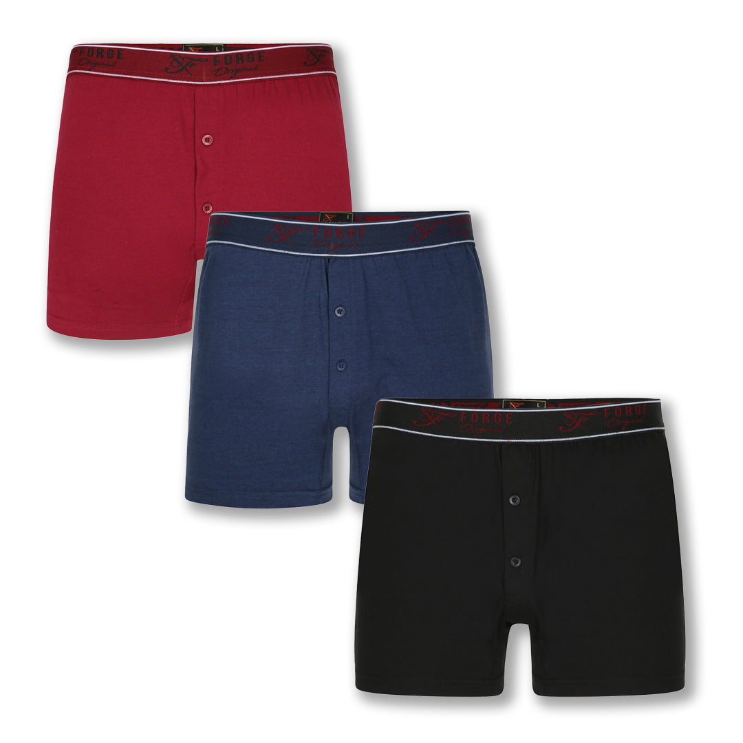 3 Pack Plain Boxers