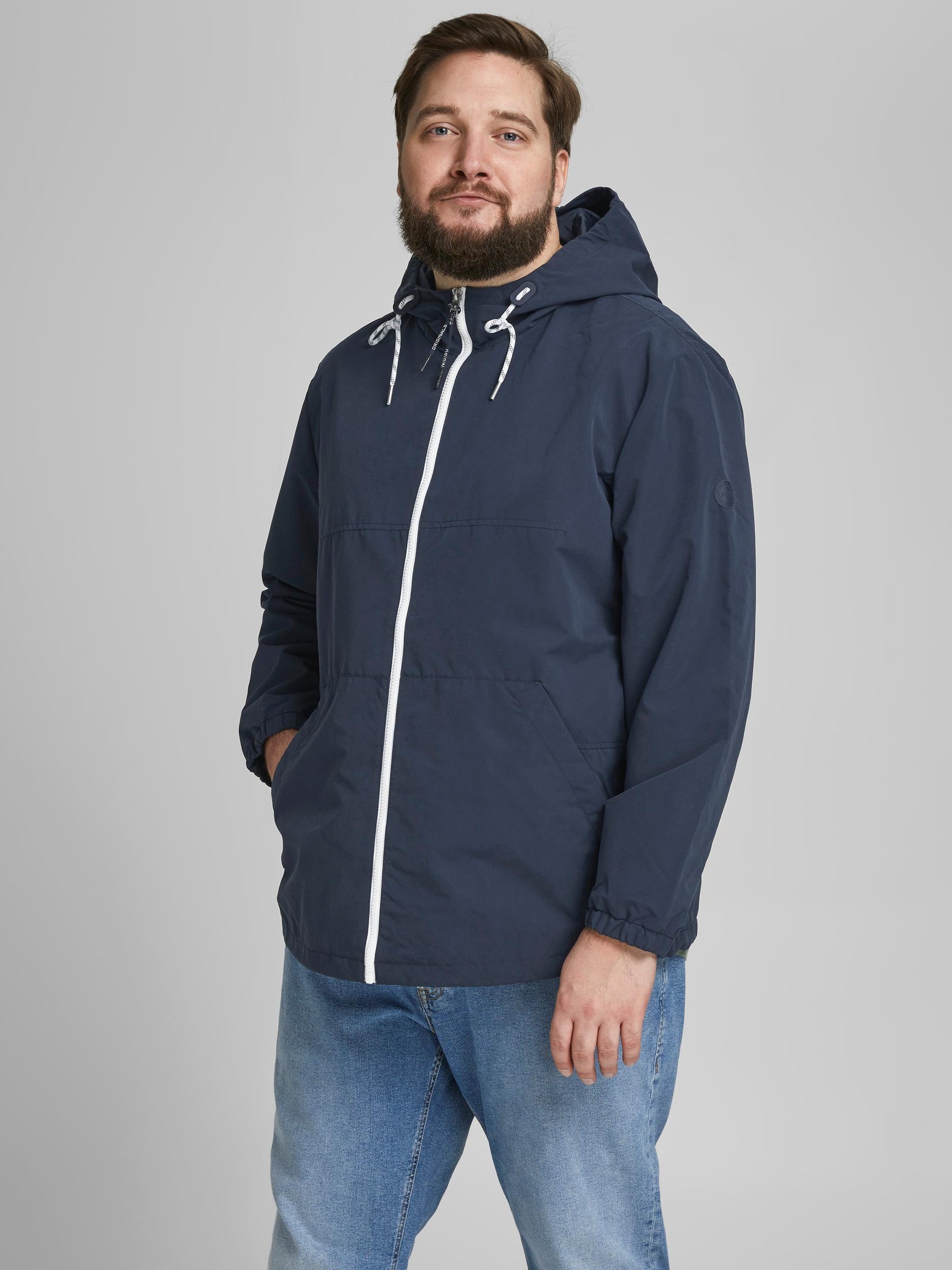 JORLUKE Branded Hooded Fashion Jacket