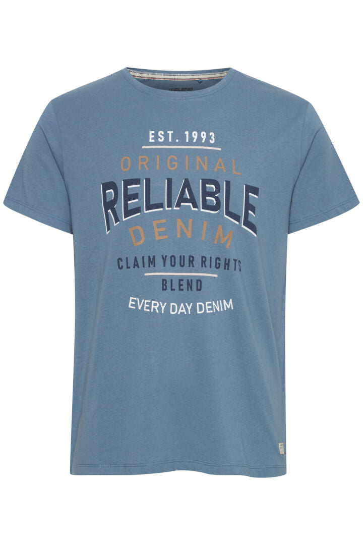 'Reliable Denim' Printed T-Shirt