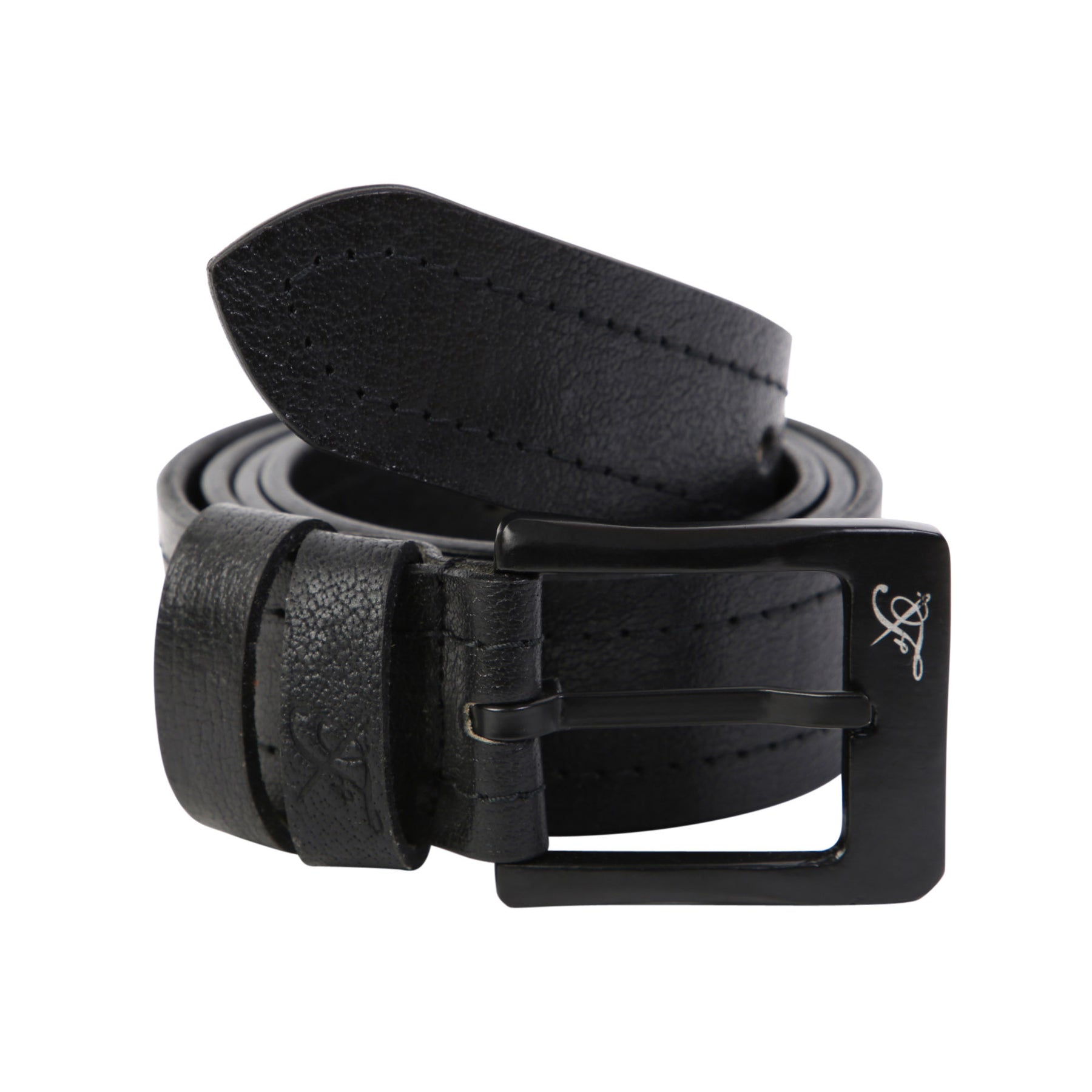 Textured Leather Belt